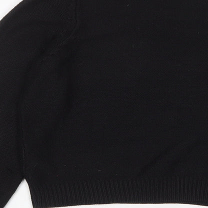 Womens UK Size 12 H&M Black Pullover Jumper
