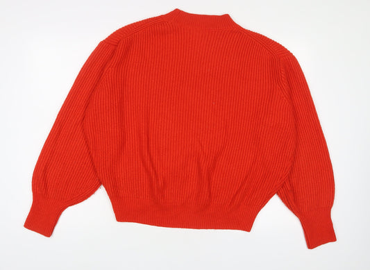 Womens UK Size M H&M Red Pullover Jumper