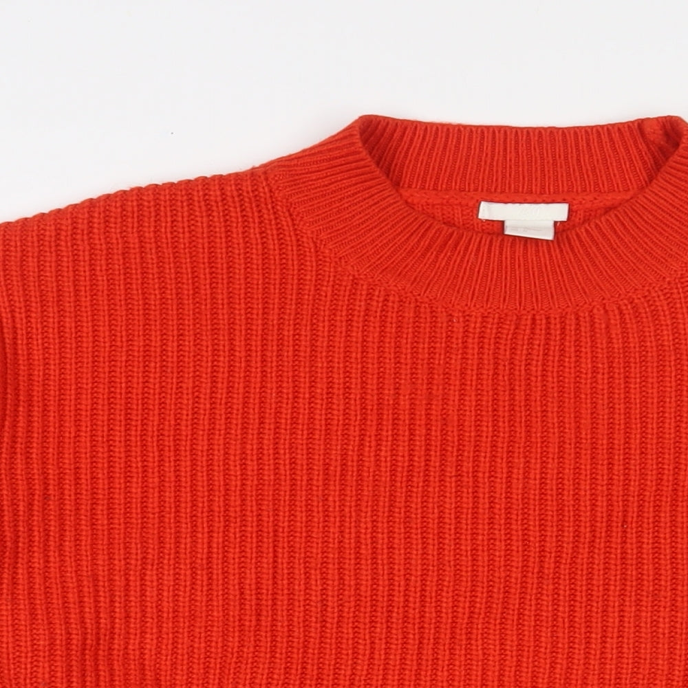 Womens UK Size M H&M Red Pullover Jumper
