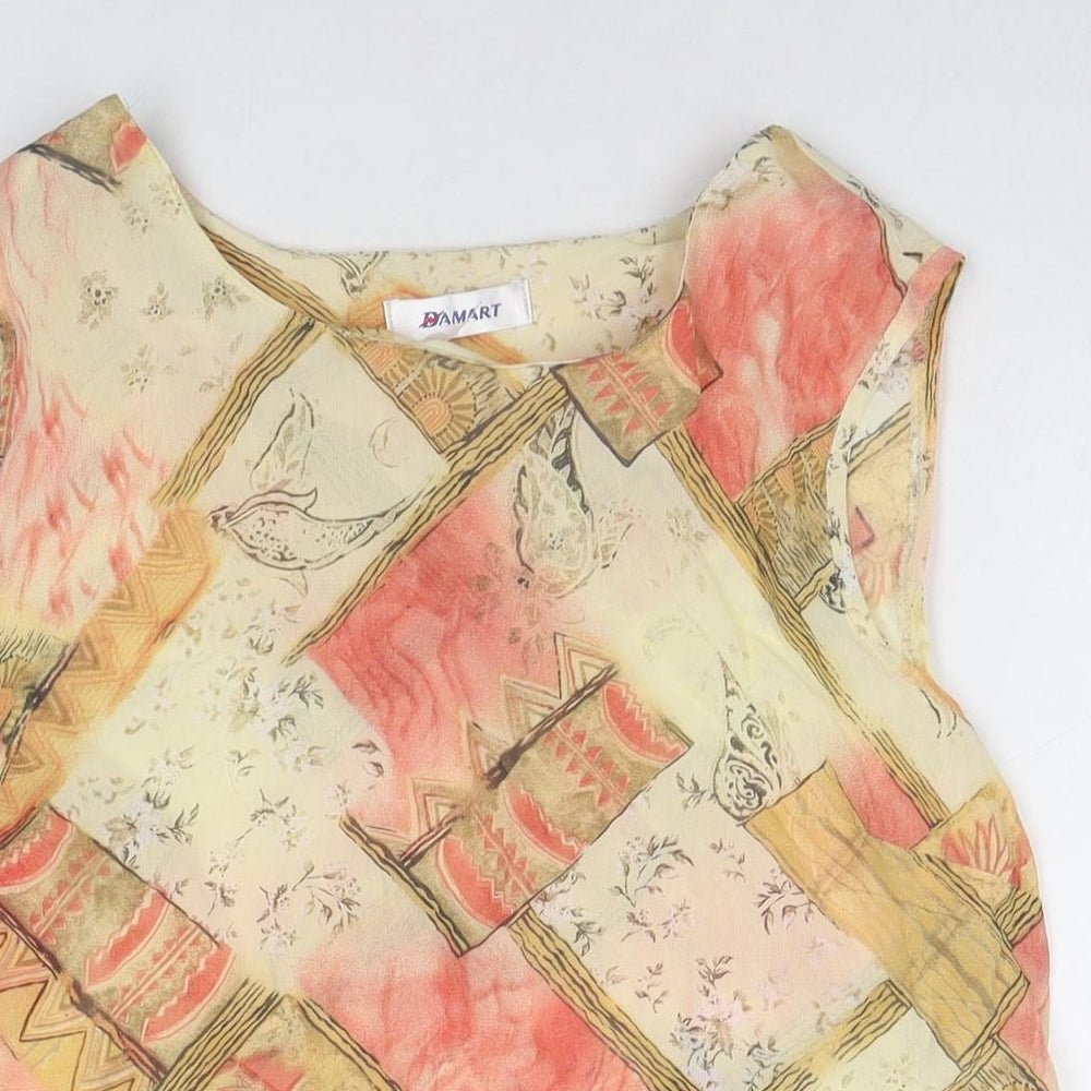 Womens UK Size 14 Damart Multicoloured Basic Tank