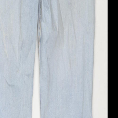 Mens UK Size 32 in Topman Regular Fit Straight Blue Jeans