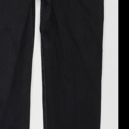 Oasis Womens Black Cotton Skinny Jeans Size 12 L29 in Regular Zip