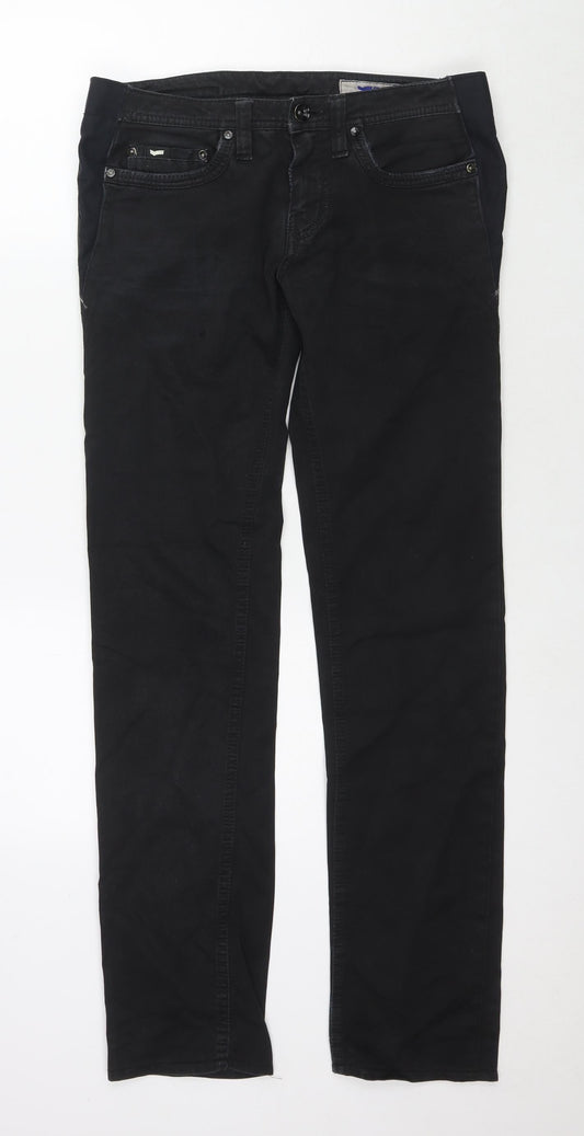 GAS Mens Black Cotton Skinny Jeans Size 34 in L31 in Regular Zip