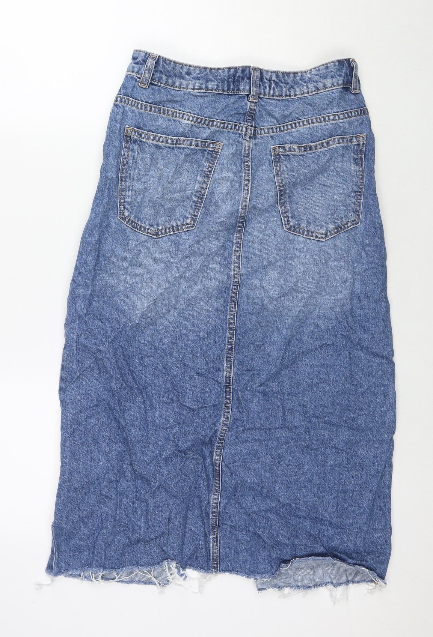 Womens UK Size 8 Denim & Co. A-Line Denim Skirt