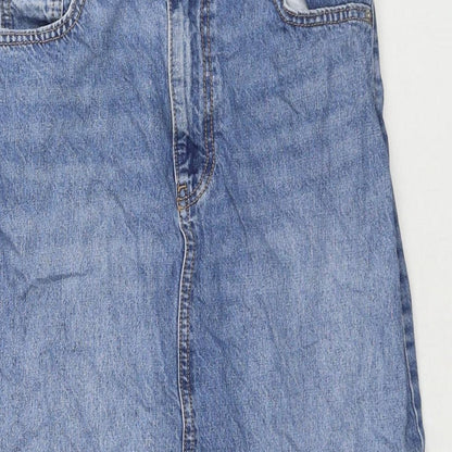 Womens UK Size 8 Denim & Co. A-Line Denim Skirt