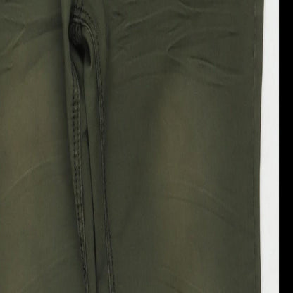 One Hectar Womens Green Cotton Straight Jeans Size 36 in L32 in Regular Zip