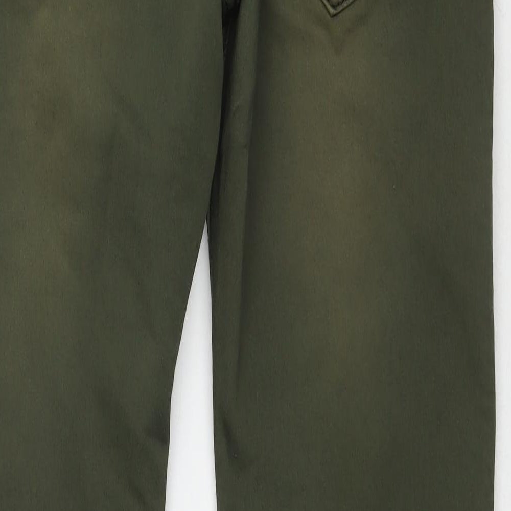 One Hectar Womens Green Cotton Straight Jeans Size 36 in L32 in Regular Zip