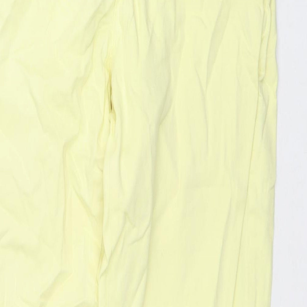 Love Jeans Womens Yellow Cotton Straight Jeans Size 12 L28 in Regular Zip