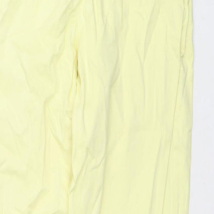 Love Jeans Womens Yellow Cotton Straight Jeans Size 12 L28 in Regular Zip