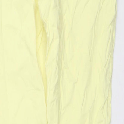 Love Jeans Womens Yellow Cotton Straight Jeans Size 12 L28 in Regular Zip