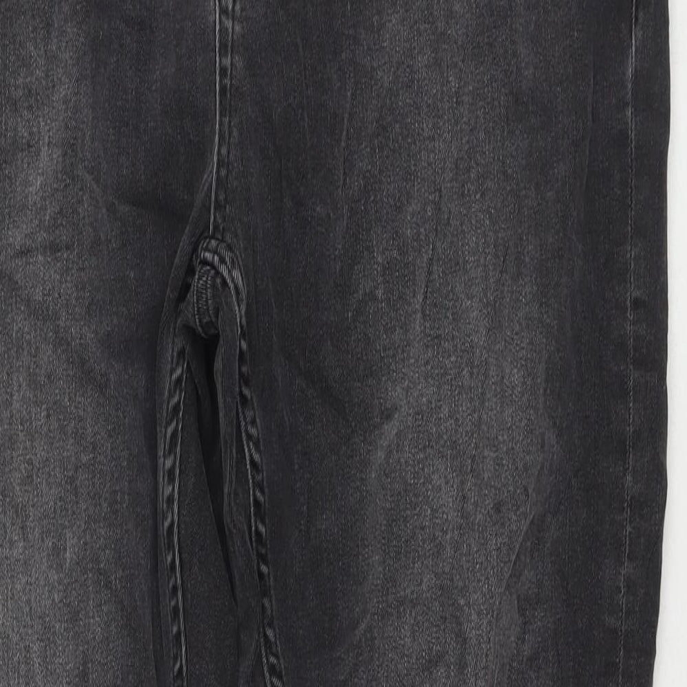 A-Frame Mens Black Cotton Straight Jeans Size 38 in L27 in Regular Zip