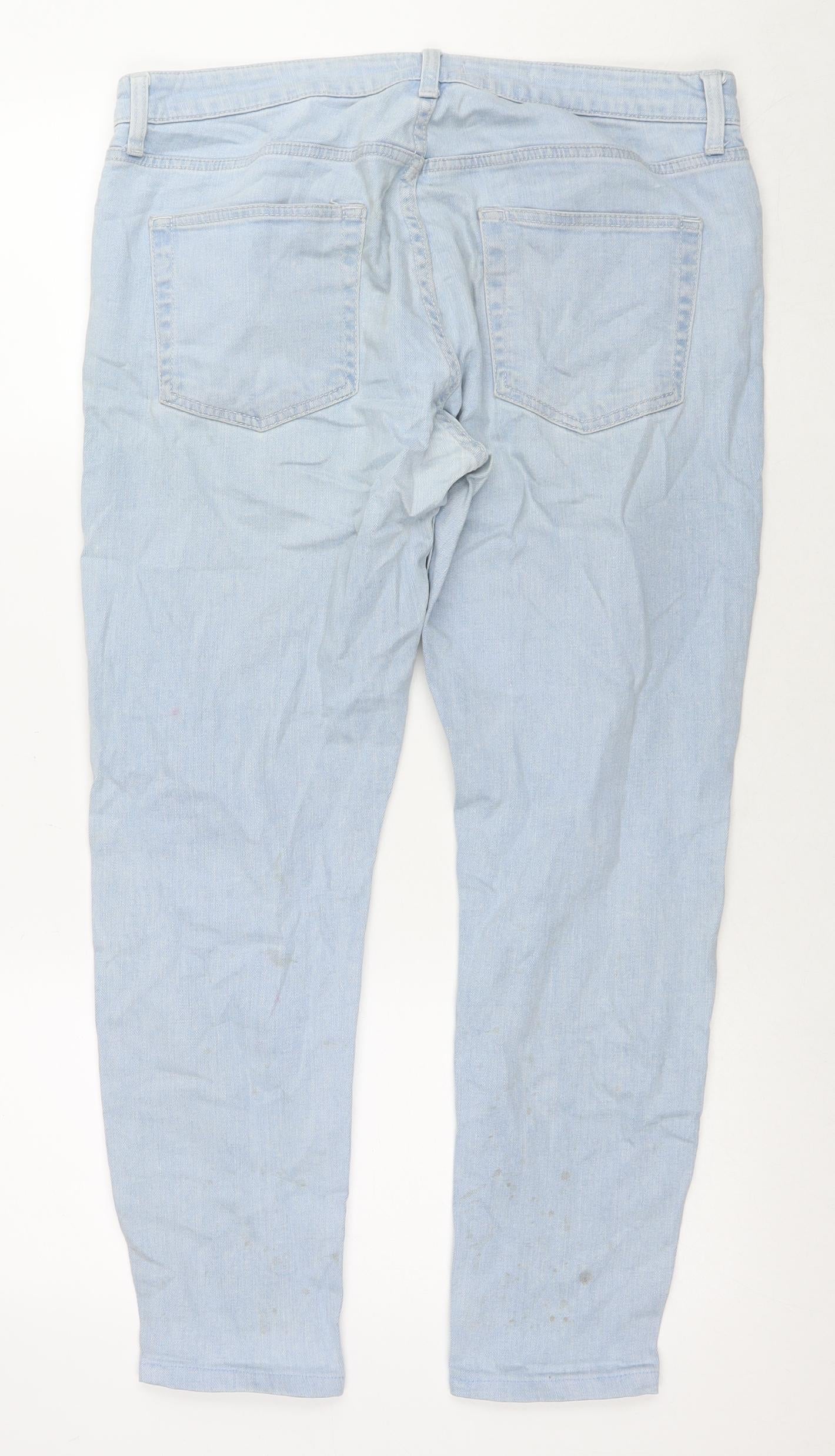 Mens UK Size 32 in Topman Slim Fit Skinny Blue Jeans