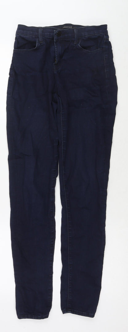 Womens UK Size 26 in J Brand Regular Fit Skinny Blue Jeans