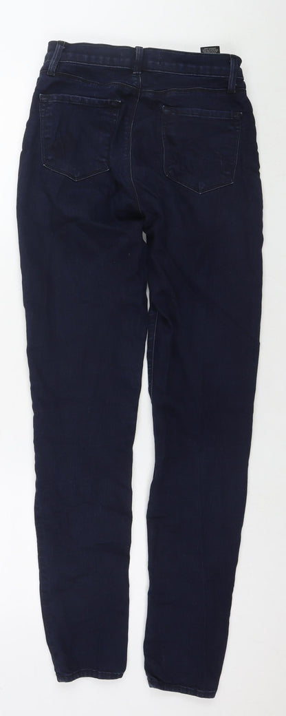 Womens UK Size 26 in J Brand Regular Fit Skinny Blue Jeans
