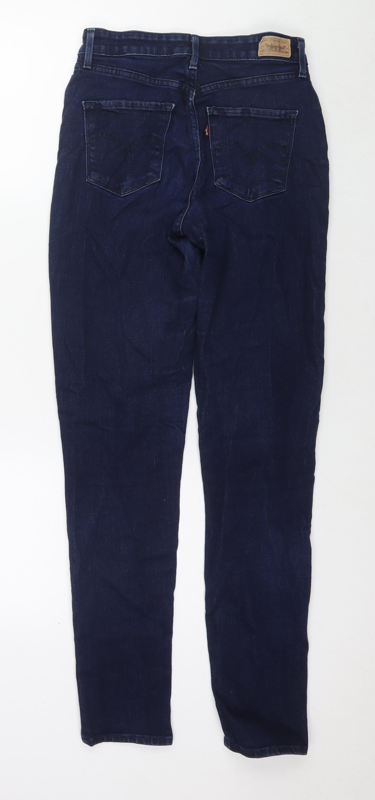 Levi's Womens Blue Cotton Skinny Jeans Size 26 in L30 in Regular Zip