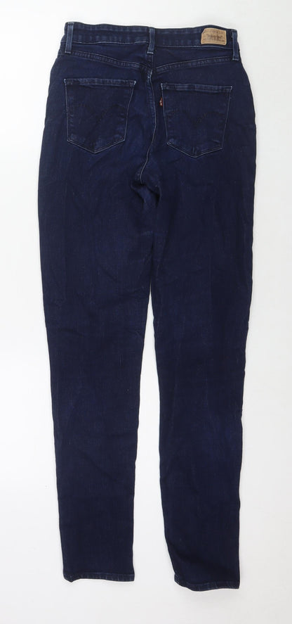 Levi's Womens Blue Cotton Skinny Jeans Size 26 in L30 in Regular Zip