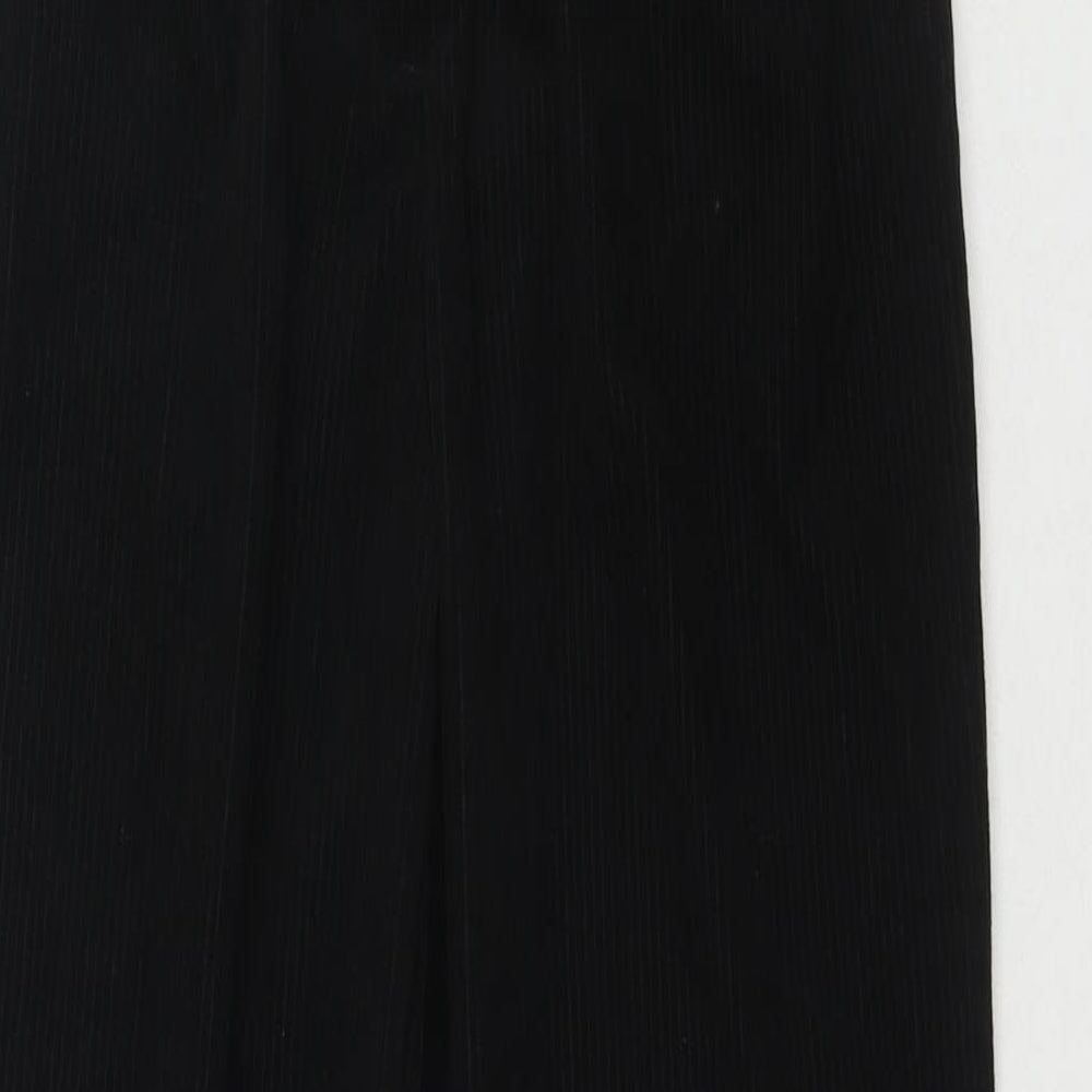 JB Womens Black Polyester Trousers Size M L27 in Regular Zip