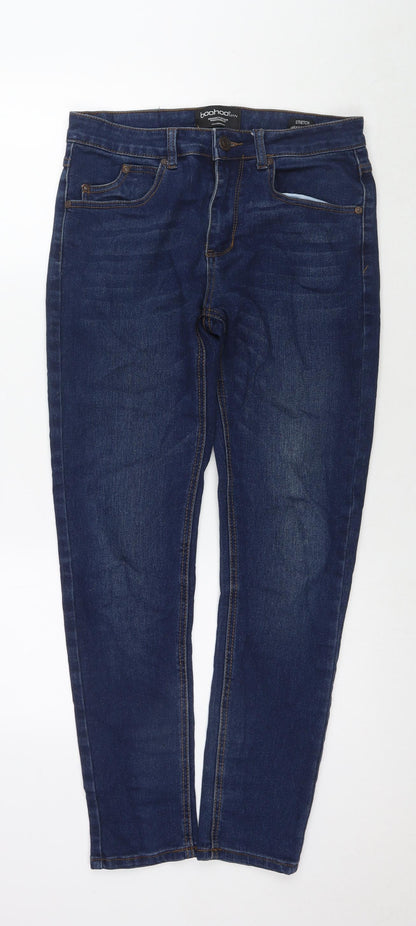 Mens UK Size 30 in Boohoo Regular Fit Skinny Blue Jeans