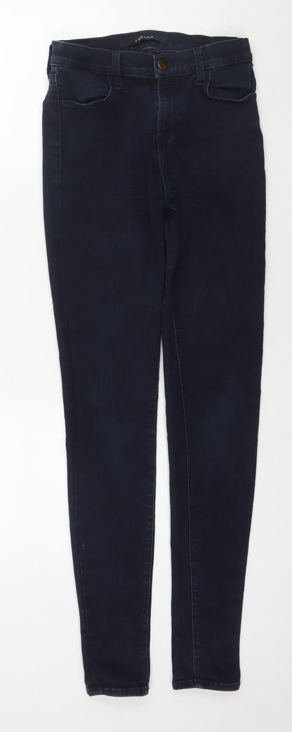 Womens UK Size 26 in J Brand Regular Fit Skinny Blue Jeans