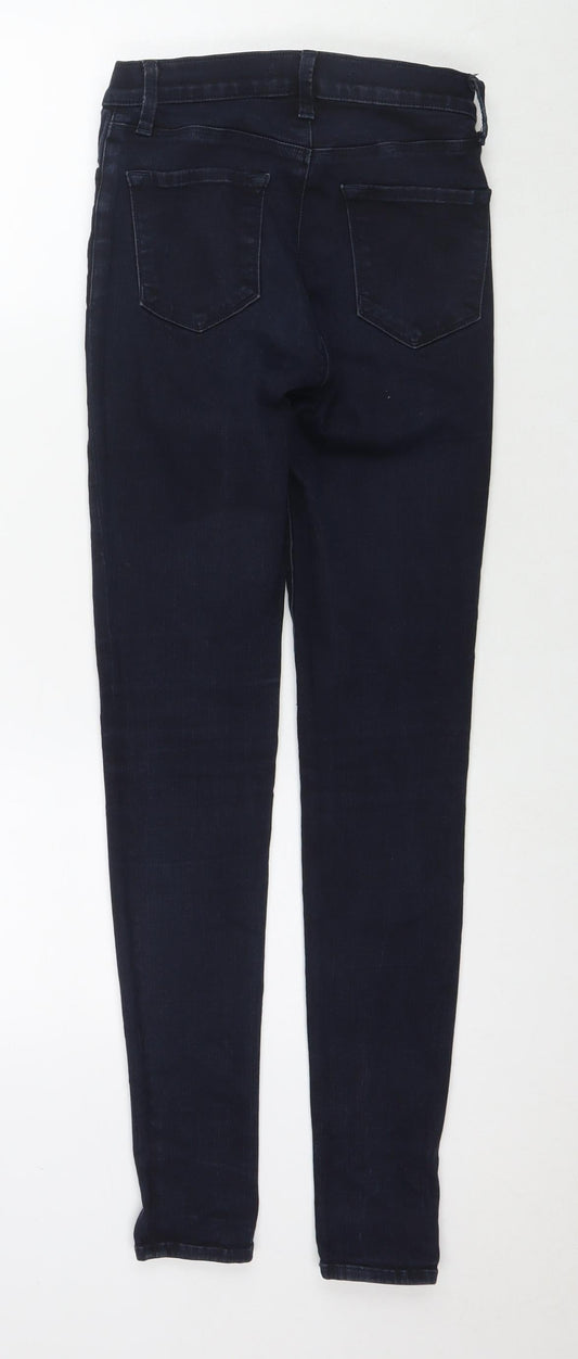 Womens UK Size 26 in J Brand Regular Fit Skinny Blue Jeans