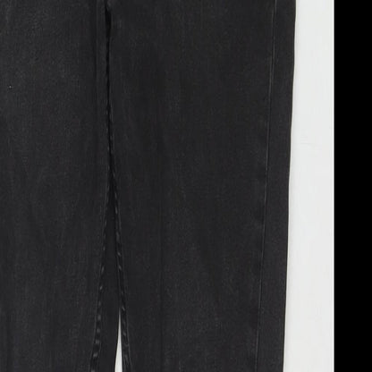 Oasis Womens Black Cotton Skinny Jeans Size 10 L28 in Regular Zip