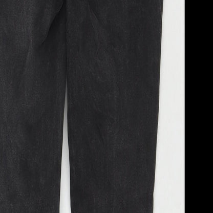Oasis Womens Black Cotton Skinny Jeans Size 10 L28 in Regular Zip