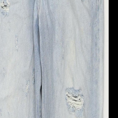 Girlfried Denim Womens Blue Cotton Straight Jeans Size 29 in L27 in Regular Zip