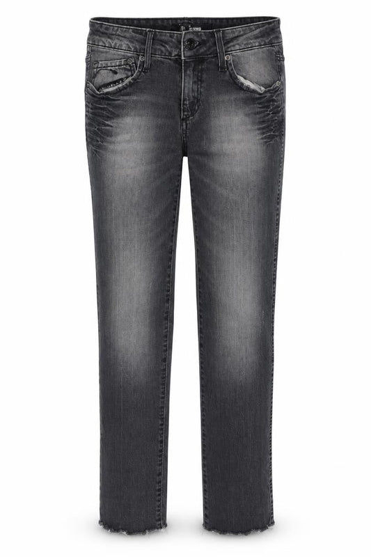 &Squin Womens Grey Cotton Skinny Jeans Size 27 in L30 in Regular Zip