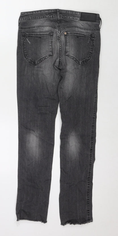 &Squin Womens Grey Cotton Skinny Jeans Size 27 in L30 in Regular Zip