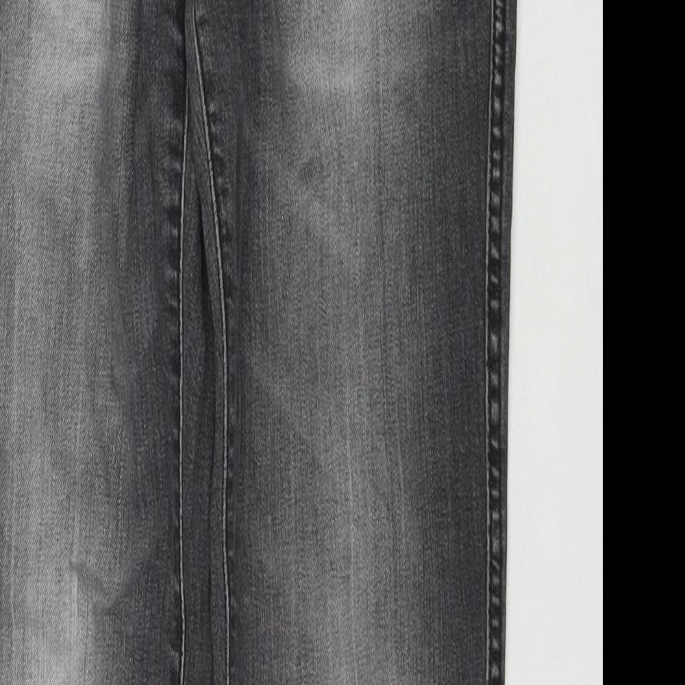 &Squin Womens Grey Cotton Skinny Jeans Size 27 in L30 in Regular Zip