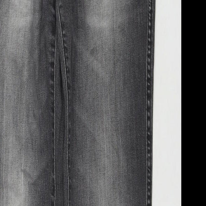&Squin Womens Grey Cotton Skinny Jeans Size 27 in L30 in Regular Zip