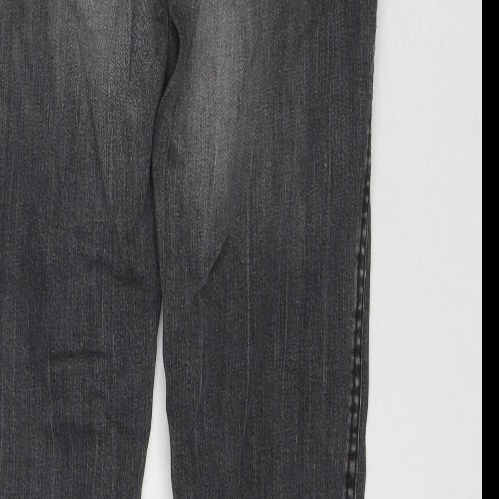 &Squin Womens Grey Cotton Skinny Jeans Size 27 in L30 in Regular Zip