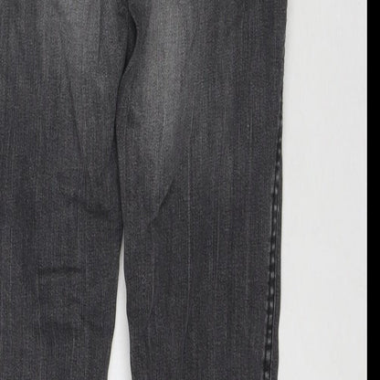 &Squin Womens Grey Cotton Skinny Jeans Size 27 in L30 in Regular Zip