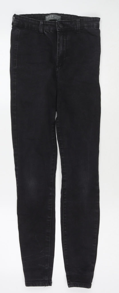 Denim & Co. Womens Black Cotton Skinny Jeans Size 10 L27 in Regular Zip