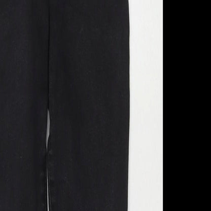 Denim & Co. Womens Black Cotton Skinny Jeans Size 10 L27 in Regular Zip