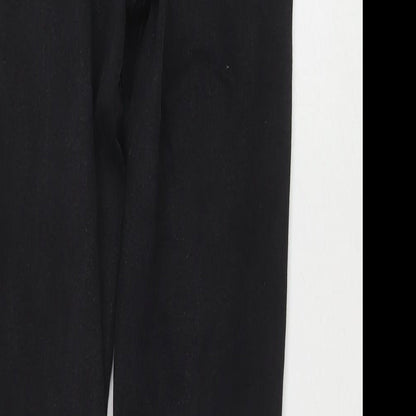 Denim & Co. Womens Black Cotton Skinny Jeans Size 10 L27 in Regular Zip