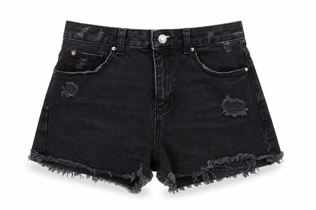 Womens UK Size 12 Denim & Co. Regular Fit Cut-Off Shorts