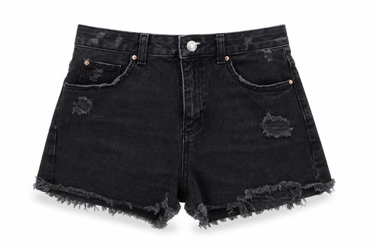 Womens UK Size 12 Denim & Co. Regular Fit Cut-Off Shorts