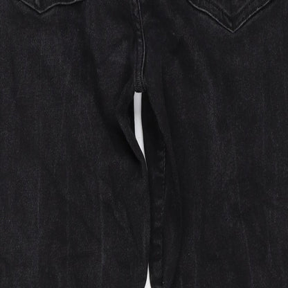 H&M Mens Black Cotton Skinny Jeans Size 32 in L31 in Regular Zip