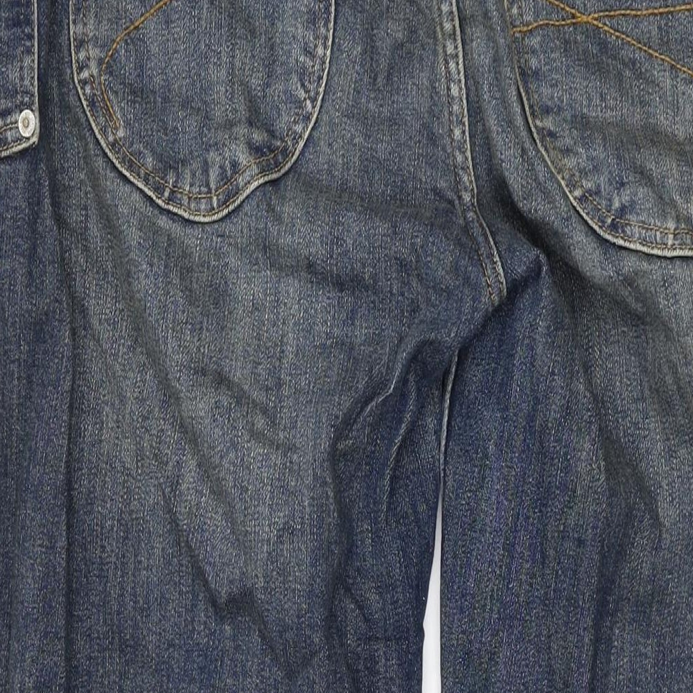 BDG Mens Blue Cotton Bootcut Jeans Size 36 in L30 in Regular Zip