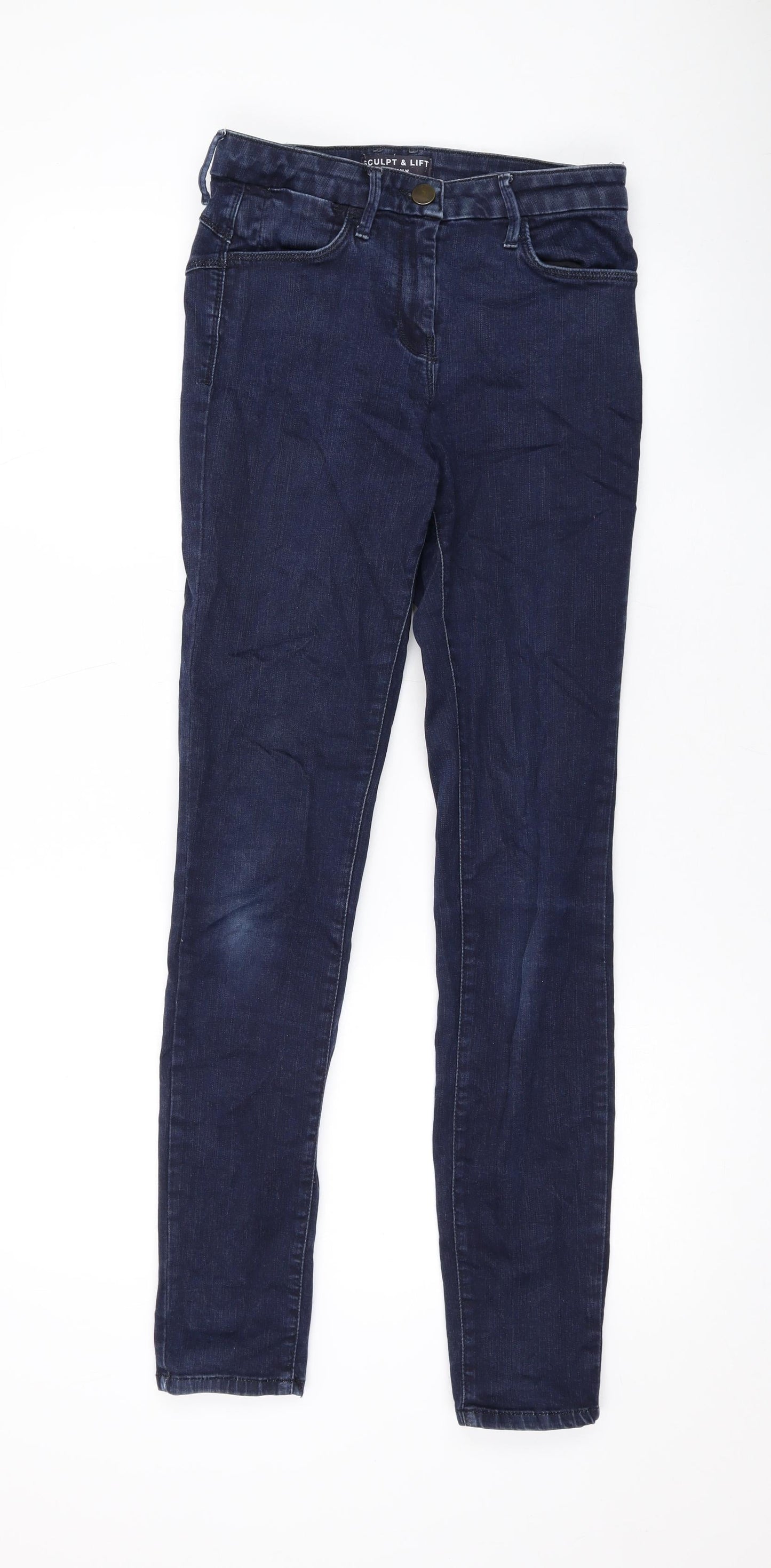 Womens UK Size 10 Marks and Spencer Regular Fit Skinny Blue Jeans