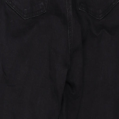 Denim & Co. Womens Black Cotton Skinny Jeans Size 14 L26 in Regular Zip