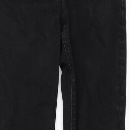 ASOS Mens Black Cotton Skinny Jeans Size 31 in L29 in Regular Zip