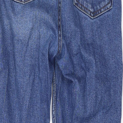 Denim & Co. Womens Blue Cotton Skinny Jeans Size 8 L25 in Regular Zip