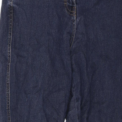 TU Womens Blue Cotton Skinny Jeans Size 10 L27 in Regular Zip