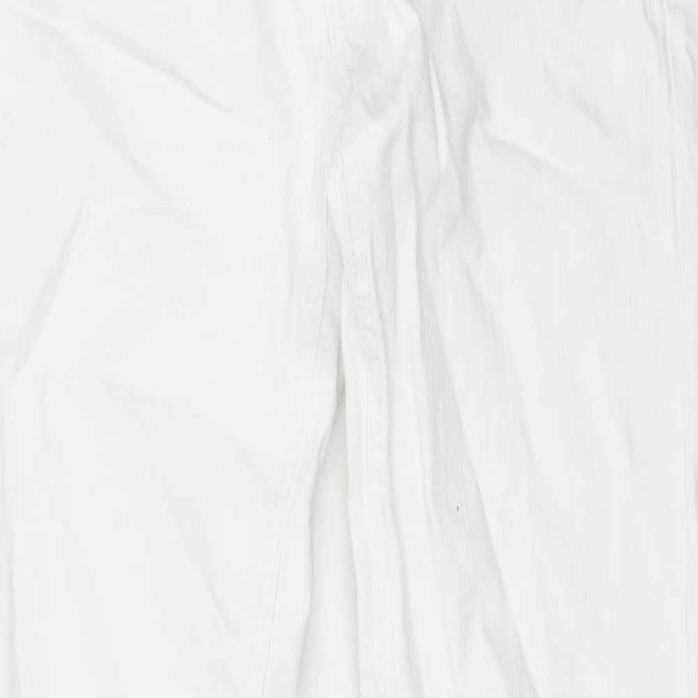 J Denim Womens White Cotton Skinny Jeans Size M L29 in Regular Zip