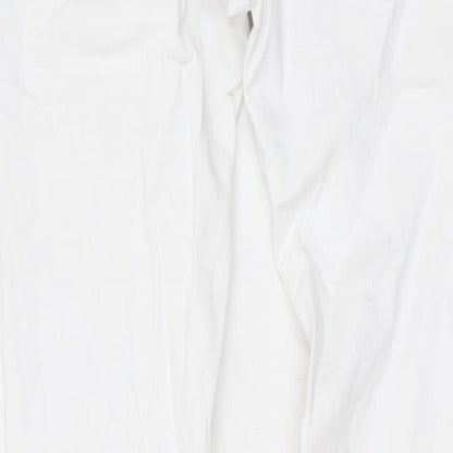J Denim Womens White Cotton Skinny Jeans Size M L29 in Regular Zip