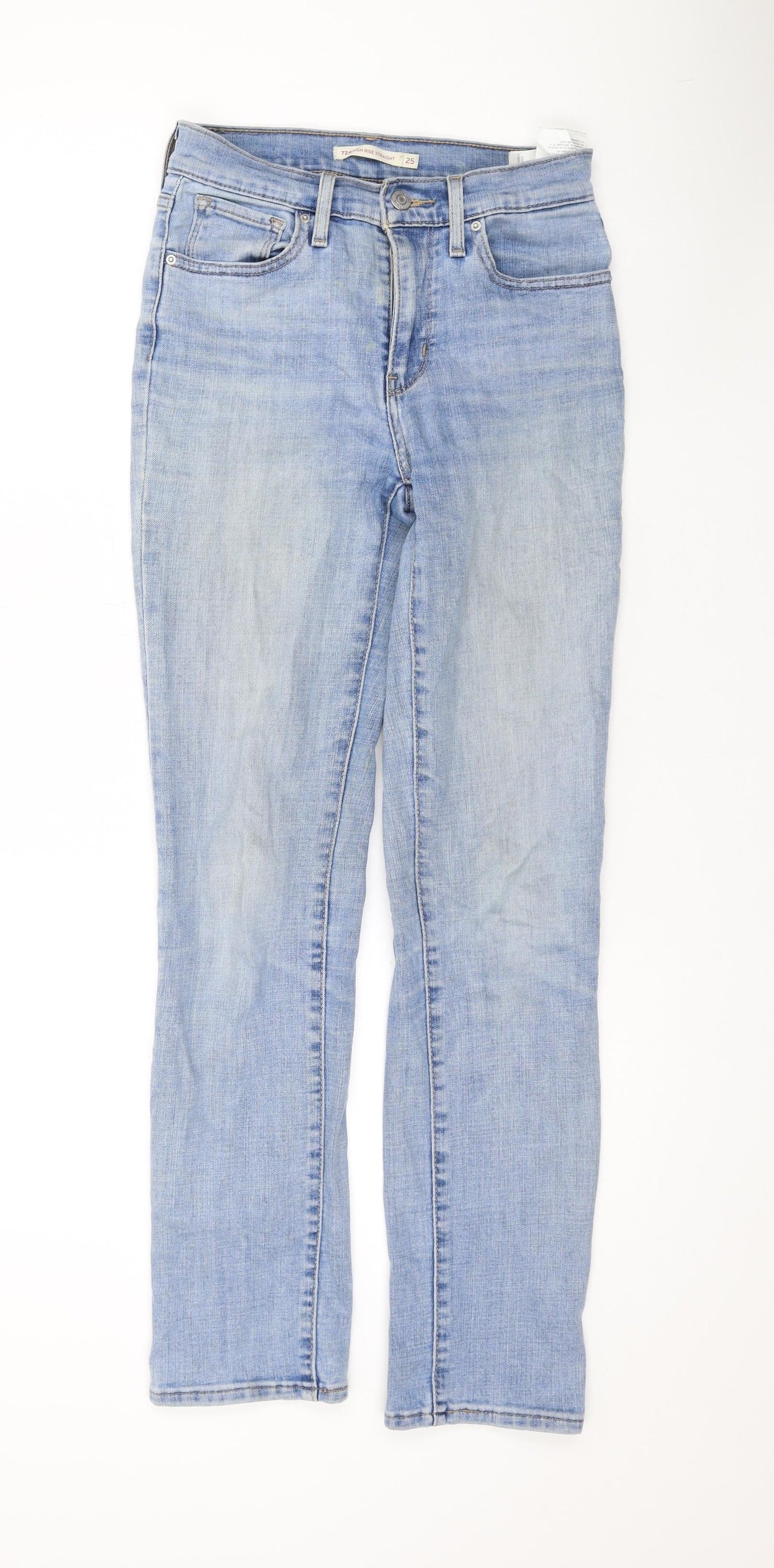 Levi's Womens Blue Cotton Skinny Jeans Size 26 L28 in Regular Zip