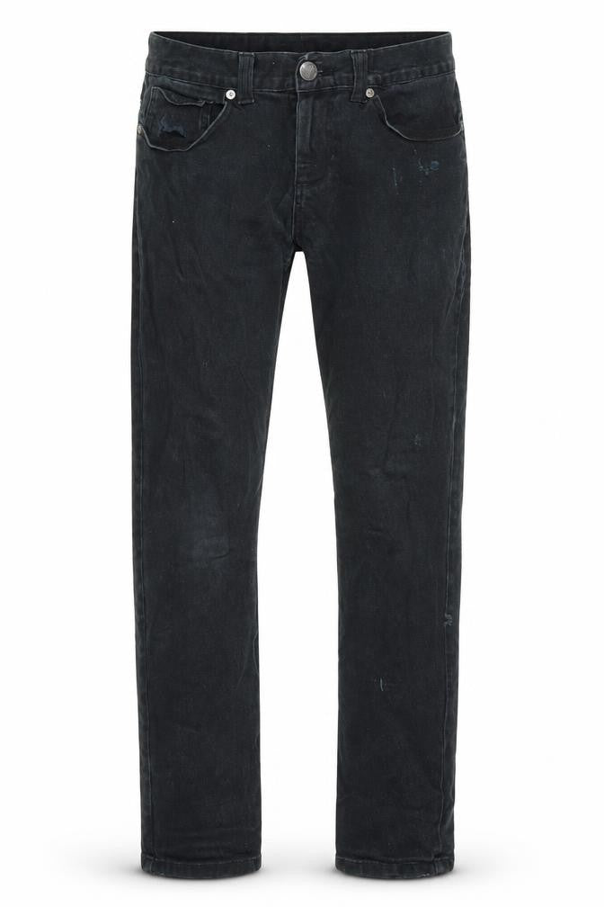 Mens UK Size 30 in Denim & Co. Regular Fit Skinny Black Jeans
