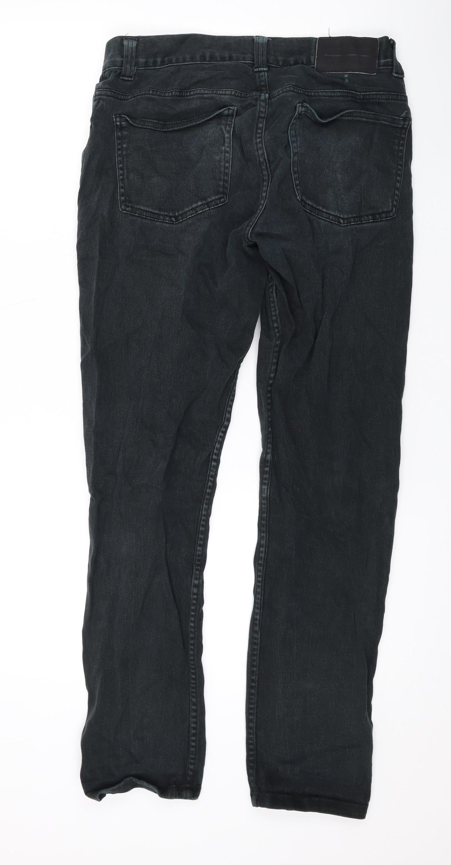 Denim & Co. Mens Black Cotton Skinny Jeans Size 30 in L30 in Regular Zip